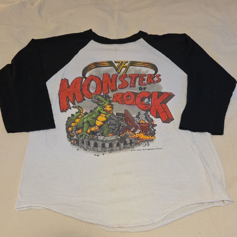 RARE Van Halen Monsters Of Rock Tour T-shirt